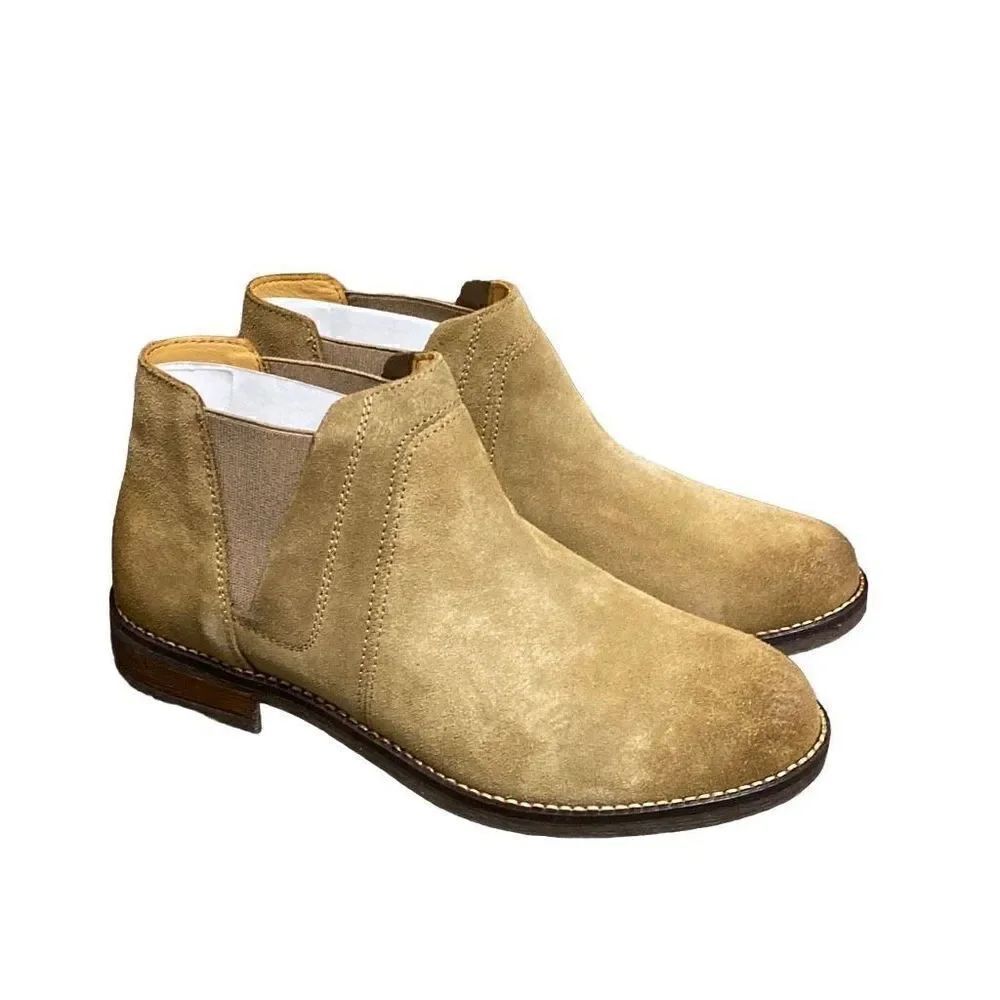 Clarks Beige Sand Suede Demi Beat Leather Bootie Size 8 NEW